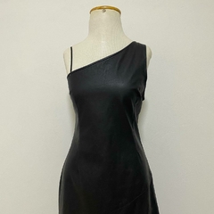 vestido em couro legítimo vintage - P - comprar online