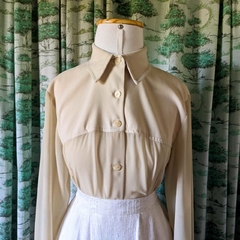 camisa vintage creme - M na internet