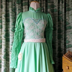 vestido típico verde água - P - comprar online