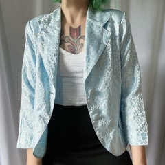 blazer em cetim brocado - M - comprar online