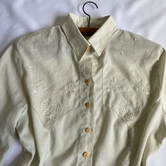 camisa vintage bordada - P/M - loja online