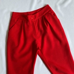 calça social vermelha - 34/36 - comprar online