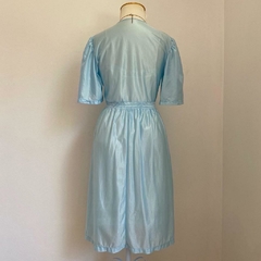 penhoar vintage azul bebê - M - Roupas, decoração e acessórios VINTAGE - Legado Brechó