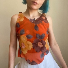 blusinha floral laranja - PP - comprar online