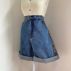 bermuda mom jeans vintage - 46/48 - Roupas, decoração e acessórios VINTAGE - Legado Brechó