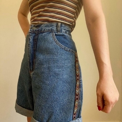 bermuda mom jeans vintage - 46/48 - comprar online