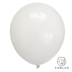 Balão latex branco 18" 9g 25/pct