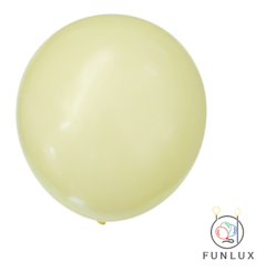 Balão latex macaron amarelo 18" 9g 25/pct