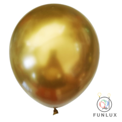 Balão latex ouro metalico 10" 1.8g 50/pct
