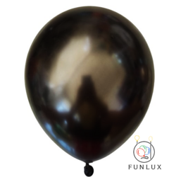 Balão latex preto metalico 10" 1.8g 50/pct