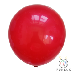 Balão latex vermelho 18" 9g 25/pct