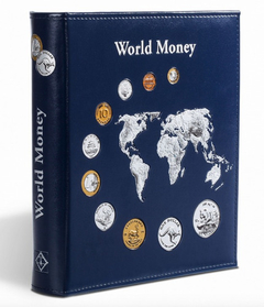 Álbum Leuchtturm Optima World Money Com Estojo Para Moedas