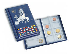 Carteira De Bolso Route Euro Set Leuchtturm - Para 96 Moedas