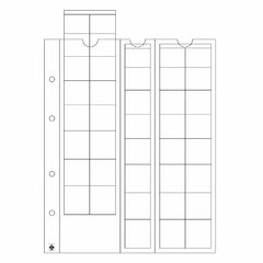 Imagem do 5 Folhas Leuchtturm Optima Moedas - Para Moedas Soltas