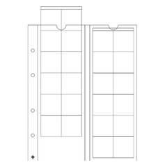 5 Folhas Leuchtturm Optima Moedas - Para Moedas Soltas - loja online