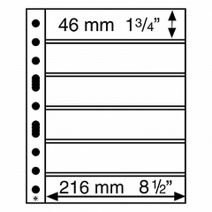 5 Folhas Grande S Leuchtturm para selos - 9 modelos - medida A4 - comprar online