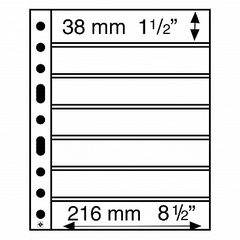 5 Folhas Grande S Leuchtturm para selos - 9 modelos - medida A4 na internet