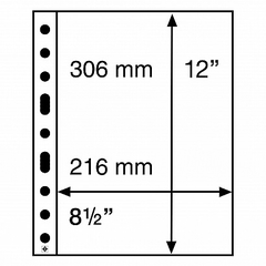 5 Folhas Leuchtturm Grande C para cédulas - modelos - medida A4 - comprar online