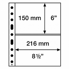 5 Folhas Leuchtturm Grande C para cédulas - modelos - medida A4 na internet