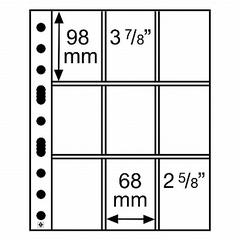 5 Folhas Leuchtturm Grande C para cédulas - modelos - medida A4 - comprar online