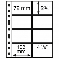 5 Folhas Leuchtturm Grande C para cédulas - modelos - medida A4 na internet