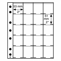 5 Folhas Leuchtturm Grande M20K para 20 coin holders cada na internet