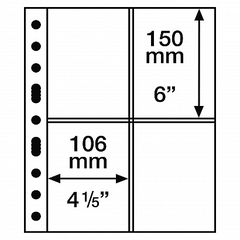 Imagem do 5 Folhas Grande S Leuchtturm para selos - 9 modelos - medida A4