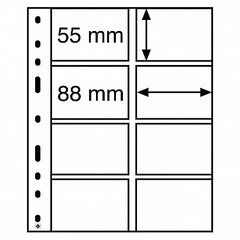 10 Folhas Leuchtturm Optima C - Para Cédulas - loja online