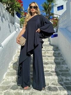 CALÇA PANTALONA C/ BOLSO - PRETO PORTOFINO