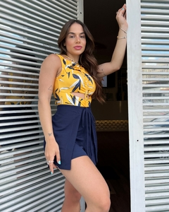 SHORT SAIA SOB POSTO - AZUL MARINHO