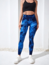 Leggings seamless batik blue