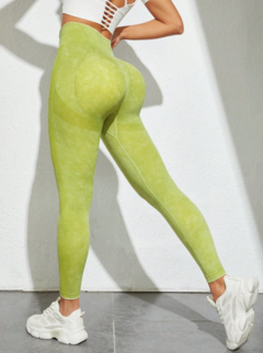 Leggings seamless Prewash verde 2.0