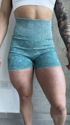 Short seamless Prewash aqua en internet