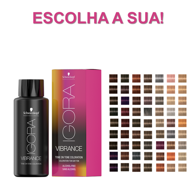 Tonalizante Semipermanente Igora Vibrance Schwarzkopf 60ml Escolha do 0-00  ao 6-99