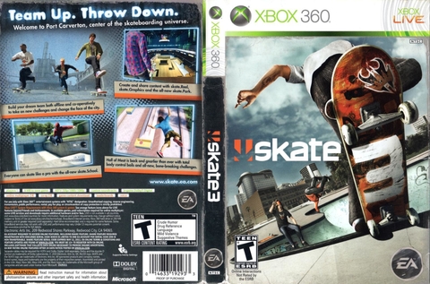 Jogo Skate 3 - Xbox 360 - MeuGameUsado