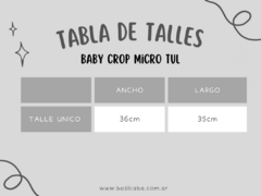 Baby Crop Micro Tul - comprar online