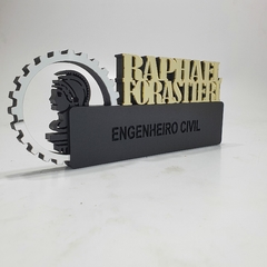 Placa Decorativa Profissões Engenharia Civil - Lasers - Corte Gravação e Produtos Personalizados