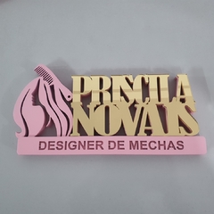 Placa Decorativa Profissões Designer de Mechas