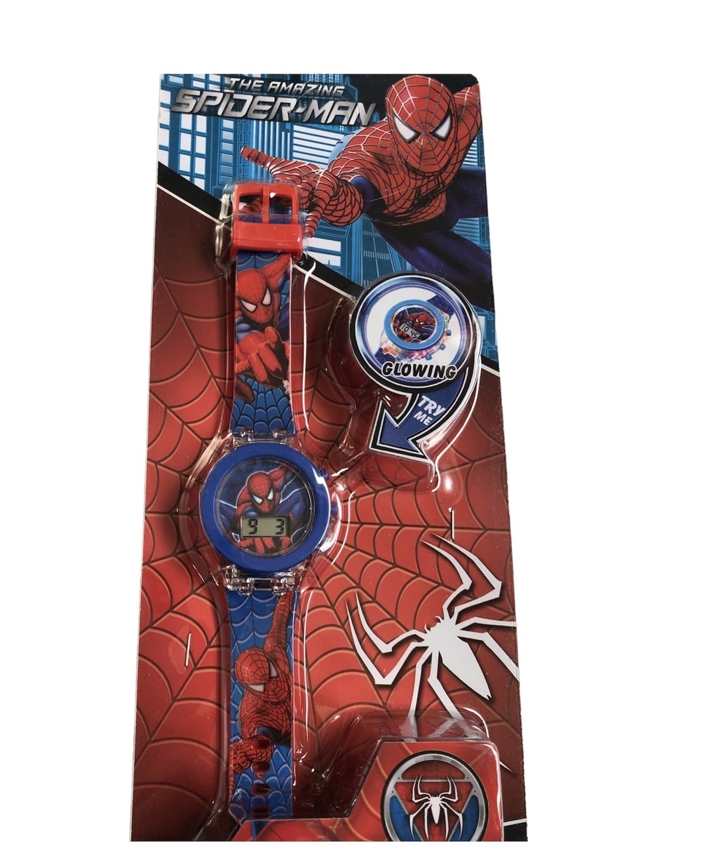 Reloj Spiderman Hombre arana con luz Pupella