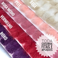 POM POM BIGODE ACHATADO COMPRIDO 7,5 CM - UNIDADE - comprar online