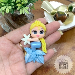 APLIQUE BISCUIT PRINCESA SEREIA ELSA FROZEN - UNIDADE