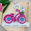 CABIDE PORTA LAÇOS BIKE ROSA PINK - UNIDADE