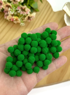 POMPOM 10 MM - 100 UNIDADES - VERDE BANDEIRA