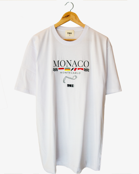 Remera Monaco Bordada Blanca