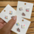 Brinco mini Quadrado - flocos coloridos unitário
