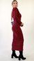 Vestido Midi Feminino em Ribana Premium Gola Média - loja online