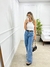 Calça Wide Leg Jeans Cintura Alta Feminina na internet