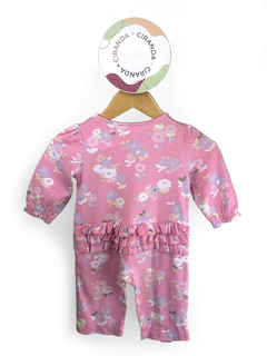 Macacão de malha rosa floral Kate Spade Tam 9 meses Usado em bom estado - comprar online