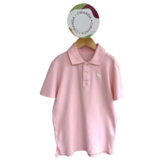 Camiseta Polo Abercrombie 11 anos rosa