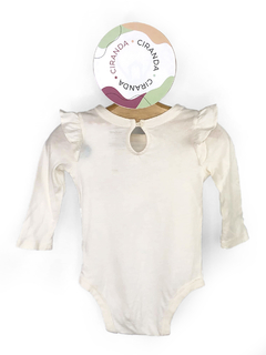 Body de algodão off white Baby GAP Tam 6 - 12 meses Como novo - comprar online